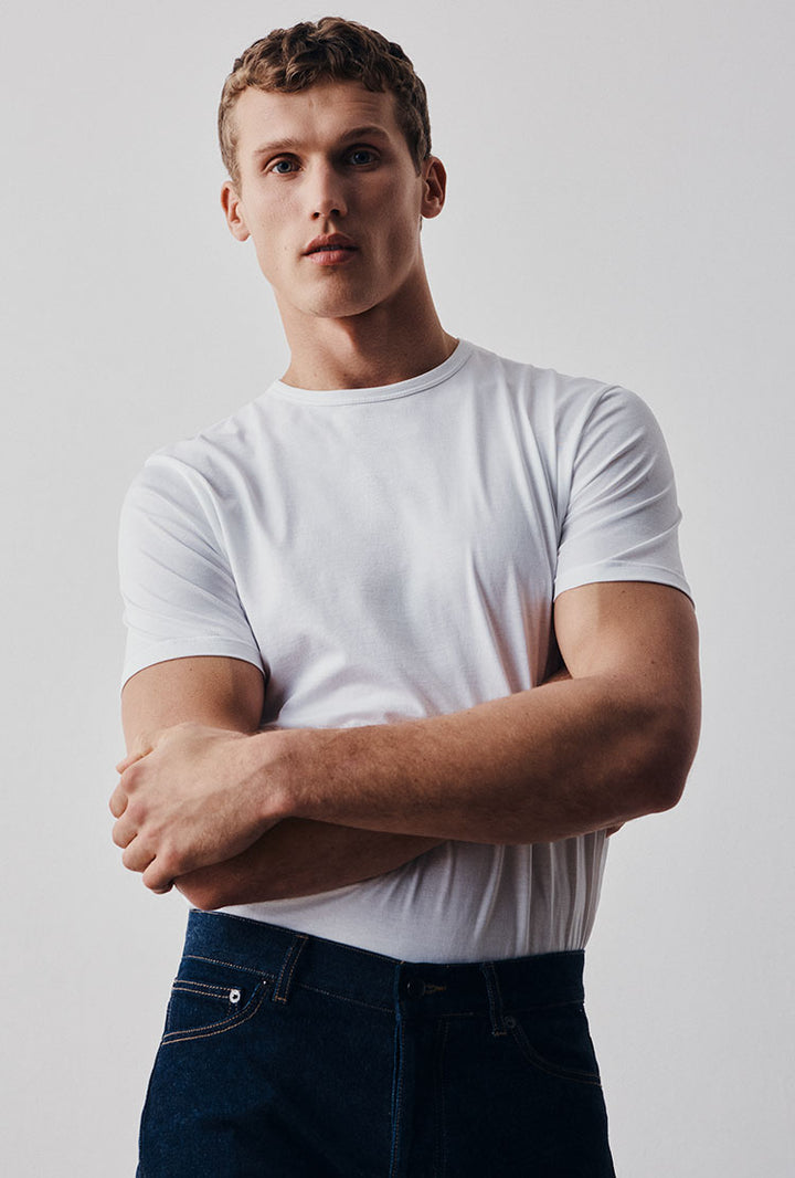 Women's Boy Fit Tshirt in Burnt Sienna Sunspel