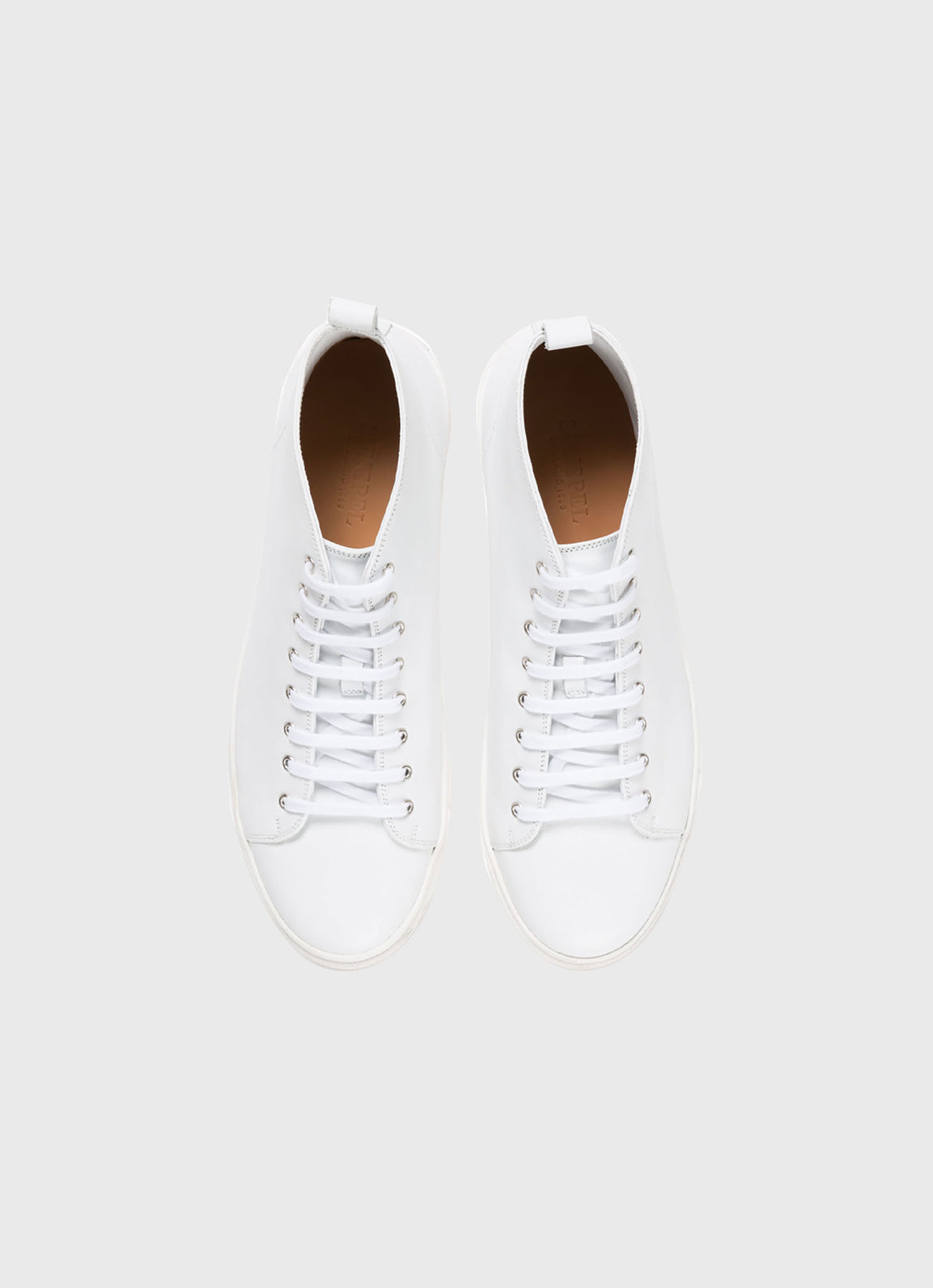 Women's High Top Tennis Shoe in White