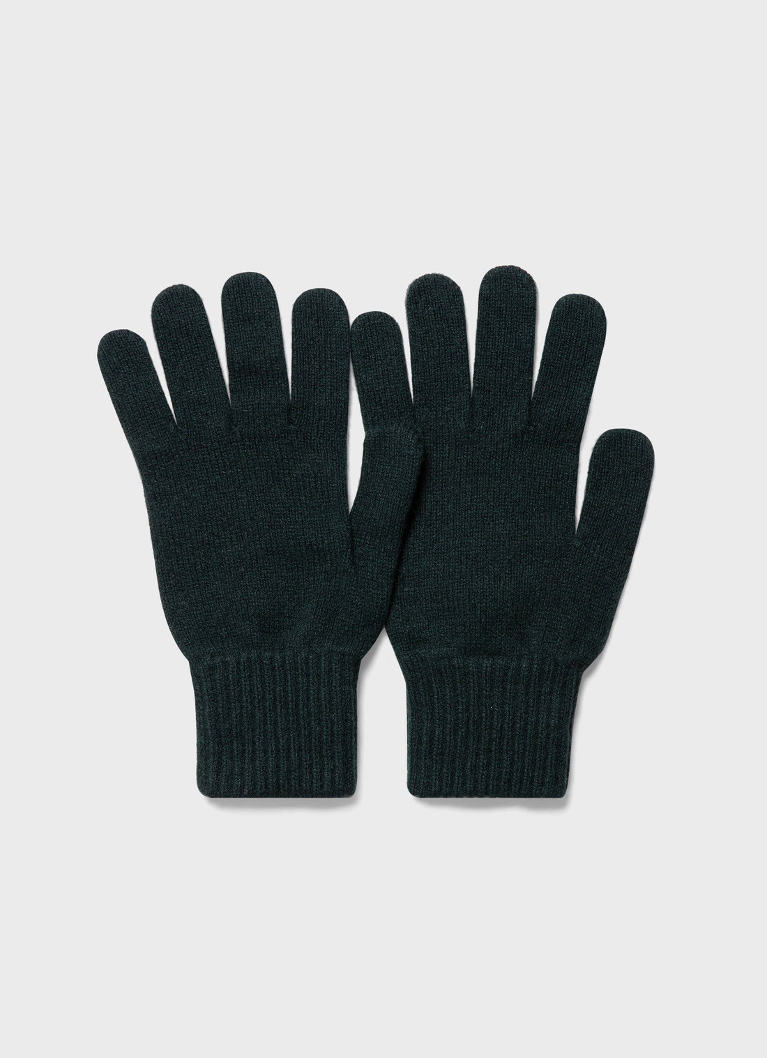 Cashmere Knitted Glove in Dark Green