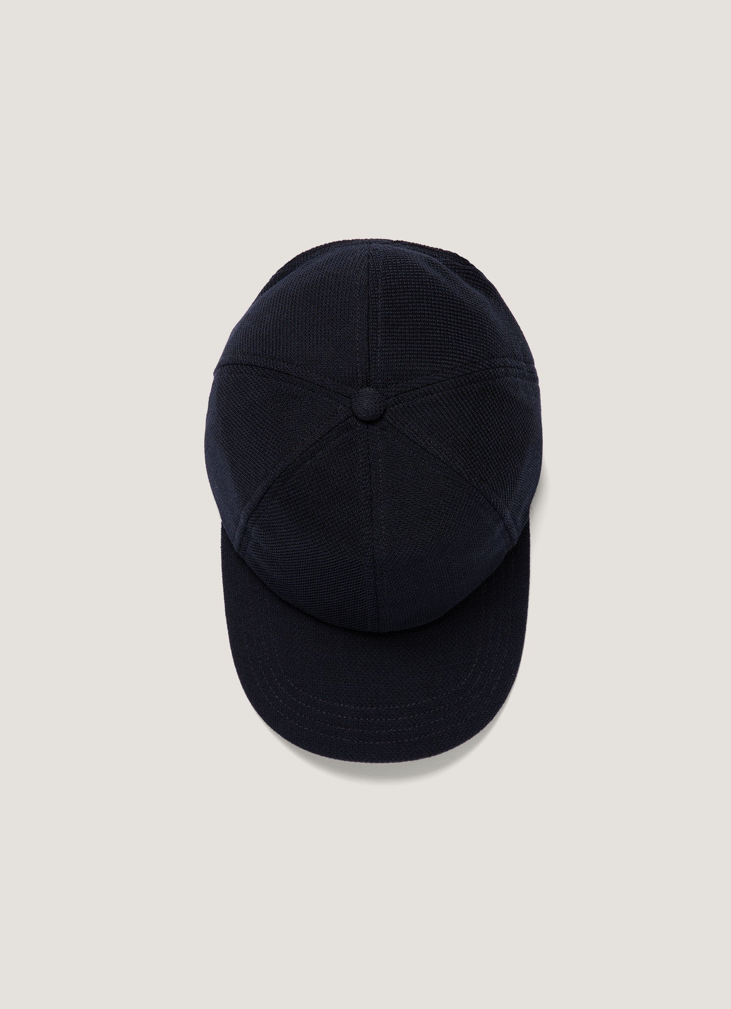 Men's Textured Wool Cap in Navy