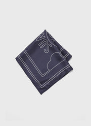 Silk Pocket Square in Navy