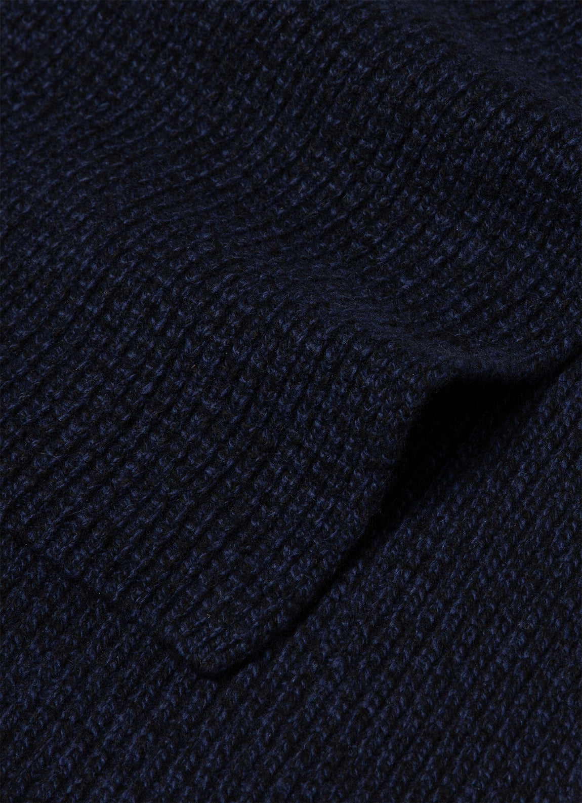 Textured Waffle Scarf in Navy | Sunspel