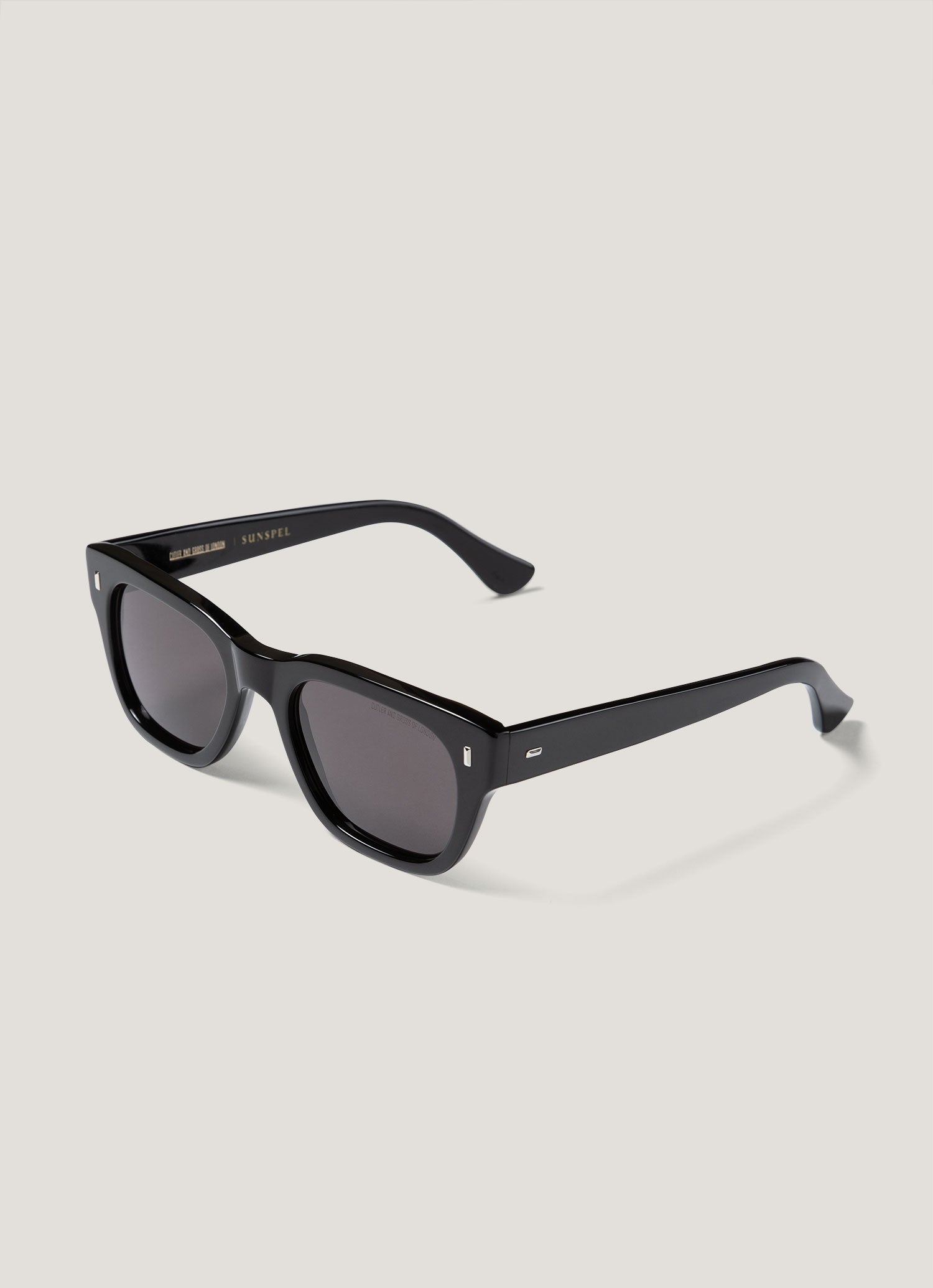 Cutler and Gross Sunglasses in Black | Sunspel