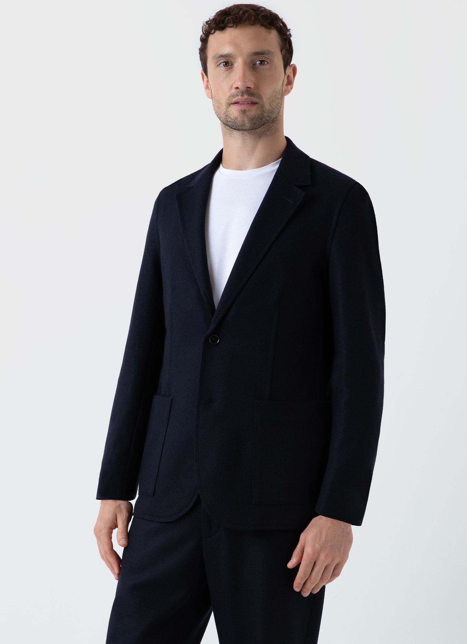 SUNSPEL×LAVENHAM NO COLLAR JACKET[専用]-