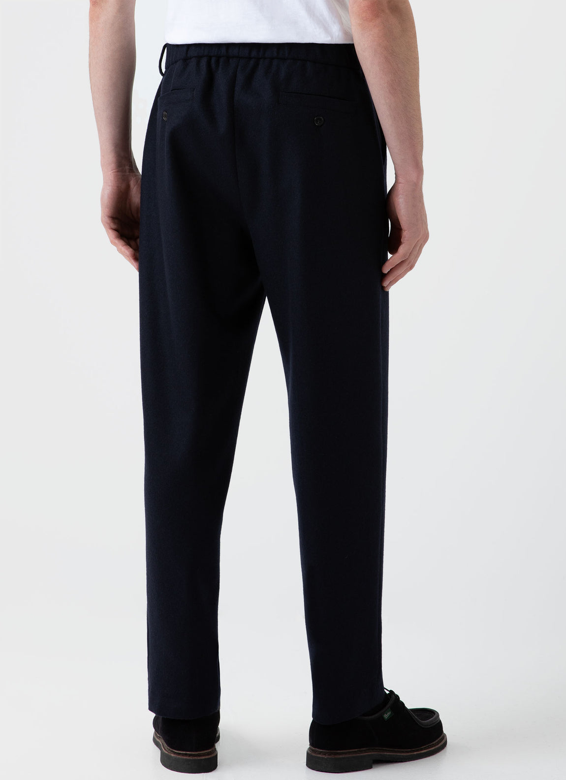 Men's Sunspel x Casely-Hayford Trouser in Navy | Sunspel
