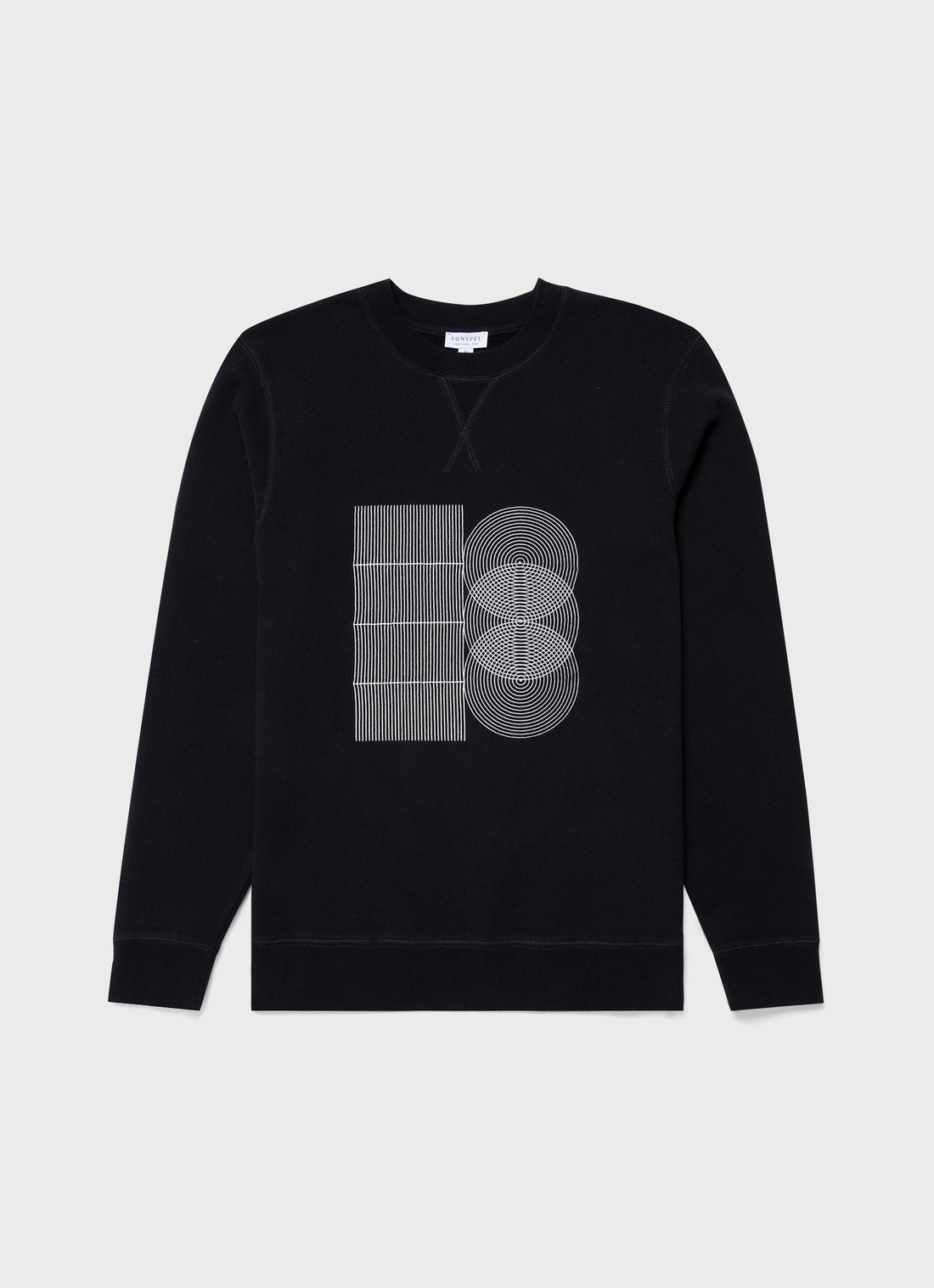 Men's Craig Ward Embroidered Sweatshirt in Black