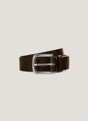 Men's Leather Belt in Brown