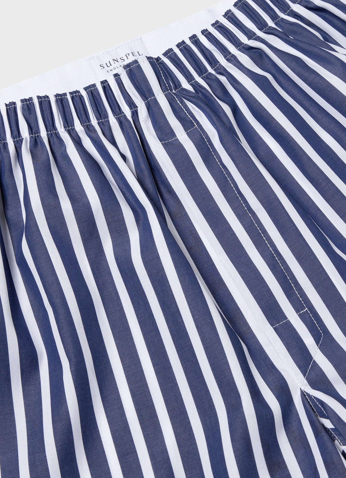 Men's Classic Boxer Shorts in Navy/White