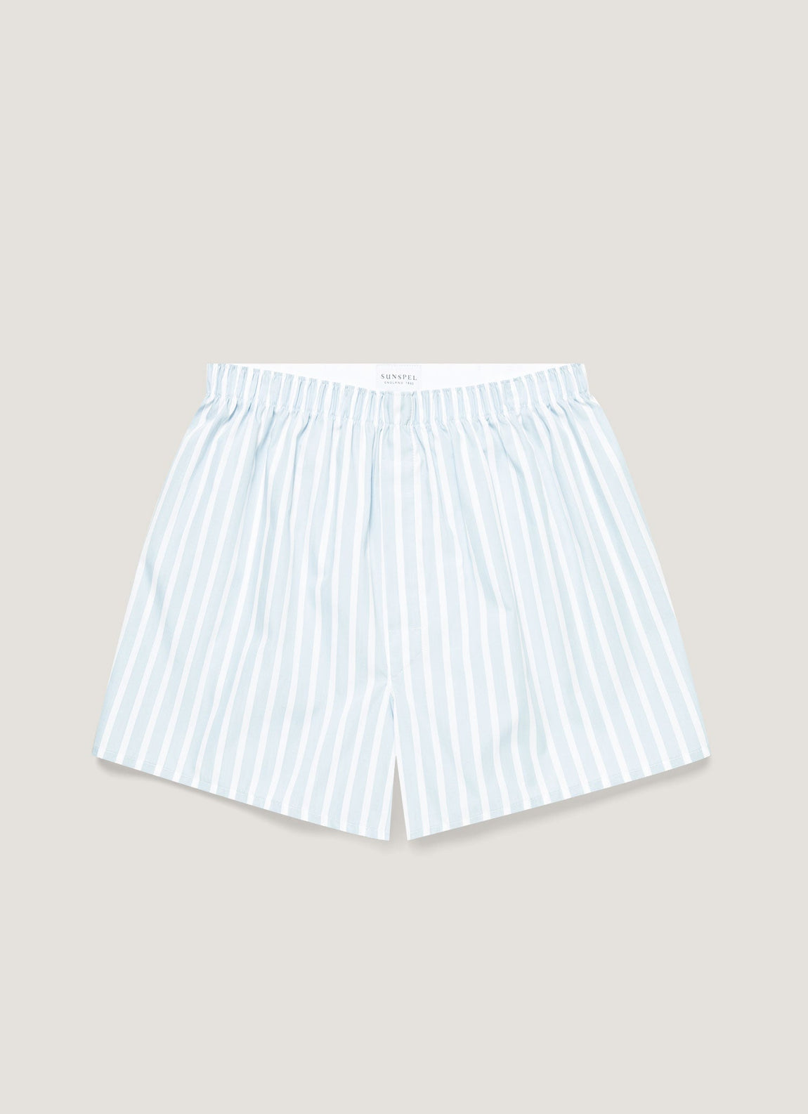 Men's Classic Boxer Short in Sky Blue/White