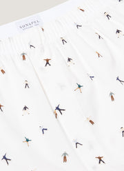 Men's Classic Boxer Shorts in Snow Angel Print
