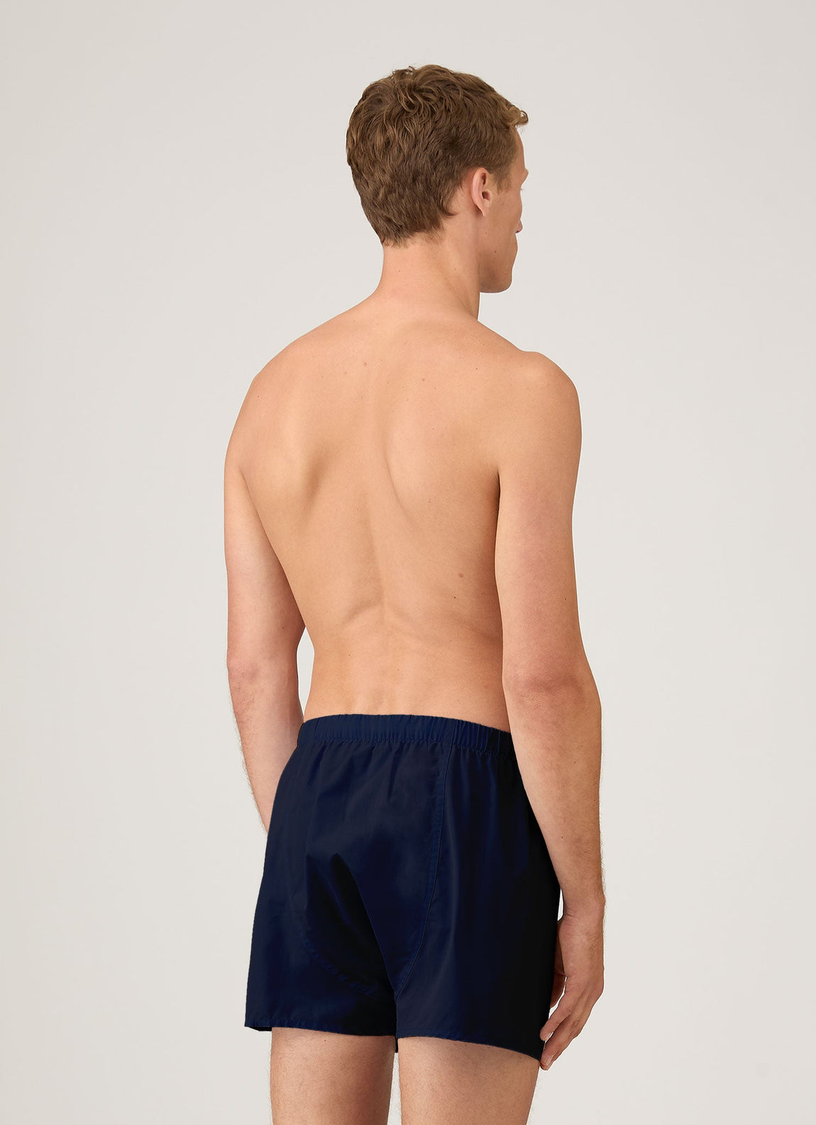 Men's Sea Island Cotton Boxer Short in Navy