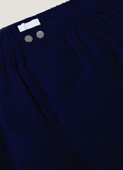 Men's Sea Island Cotton Boxer Short in Navy