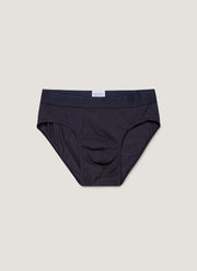 Men's Stretch Cotton Briefs in Navy