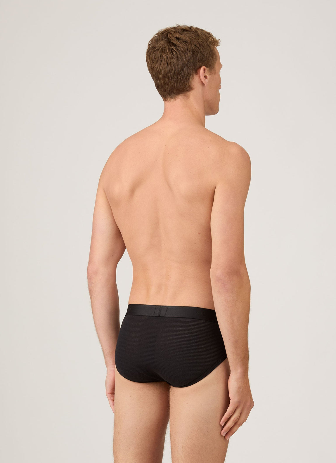 Men's Cellular Cotton Briefs in Black