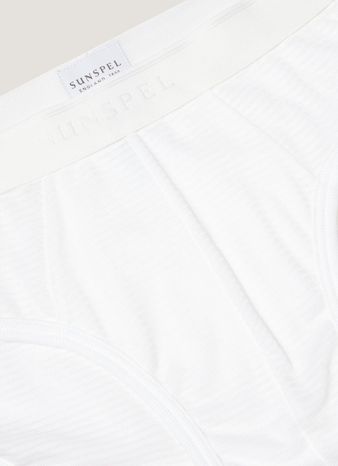 Men's Cellular Cotton Briefs in White