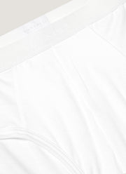 Men's Sea Island Cotton Briefs in White
