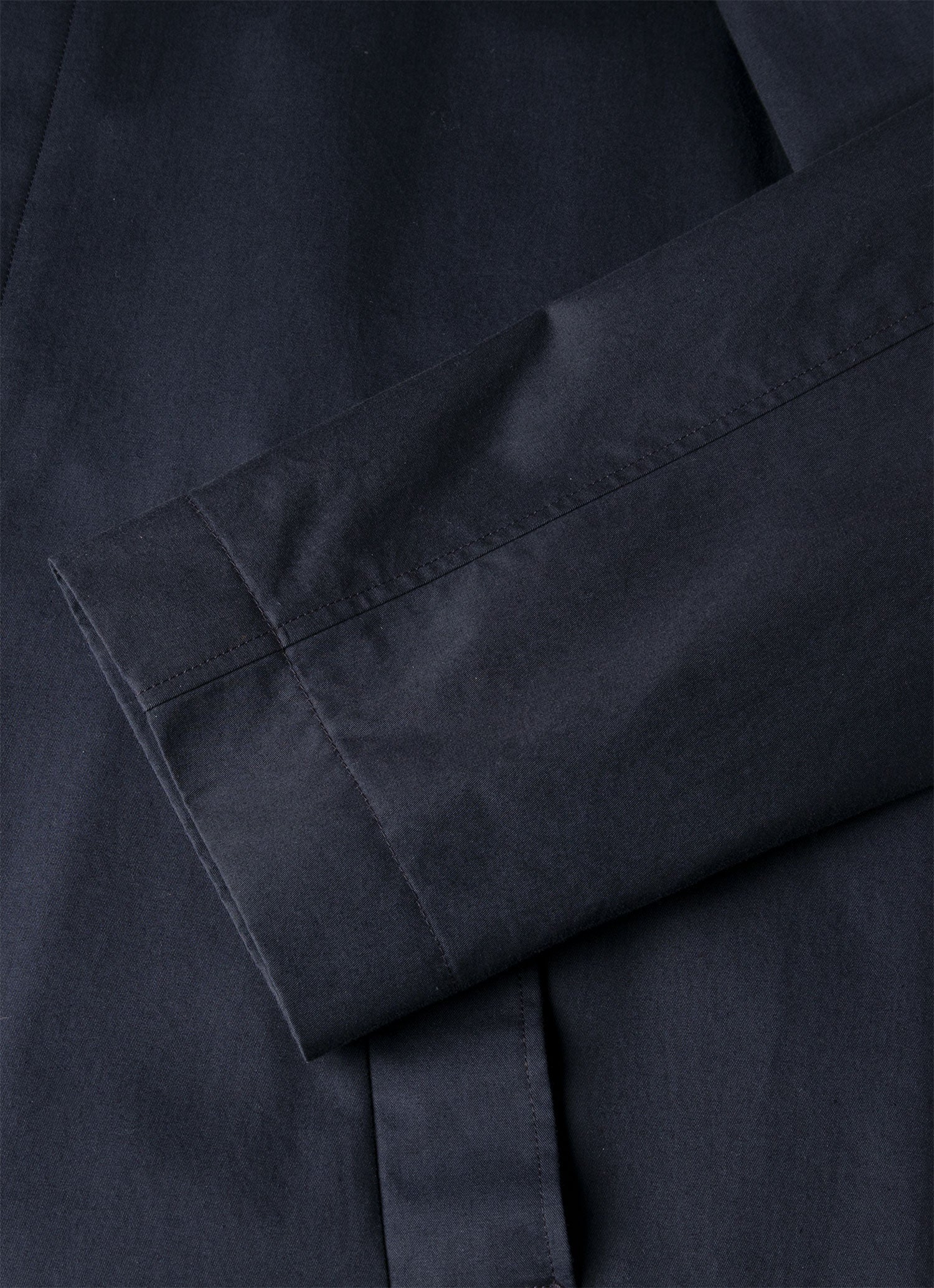 Men's Showerproof Cotton Mac in Navy | Sunspel