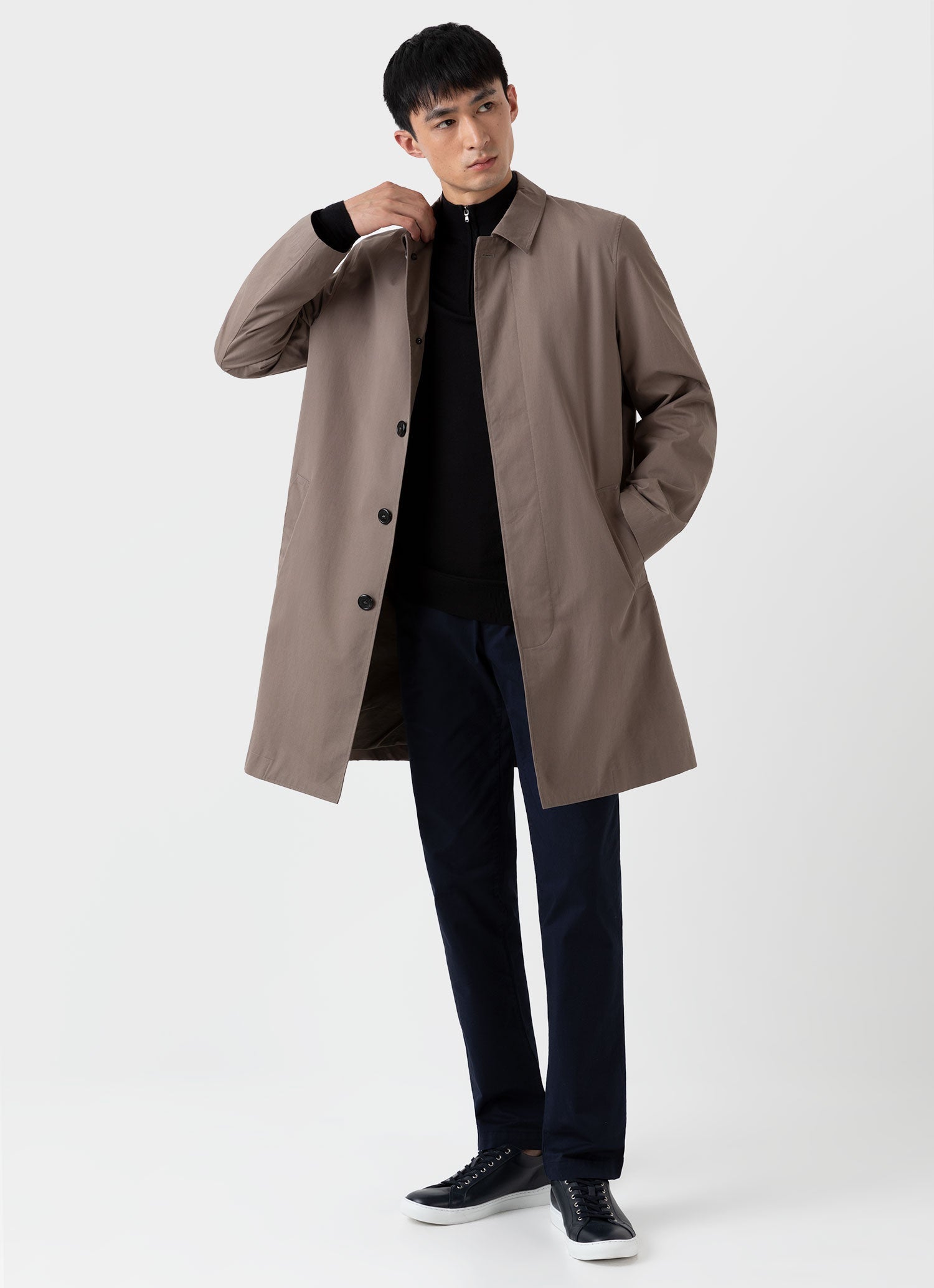 Uniqlo u blocktech single best sale breasted coat