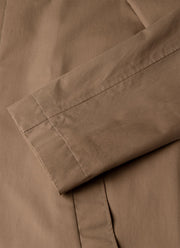 Men's Showerproof Cotton Mac in Dark Stone