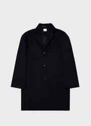 Men's Double Faced Overcoat in Navy