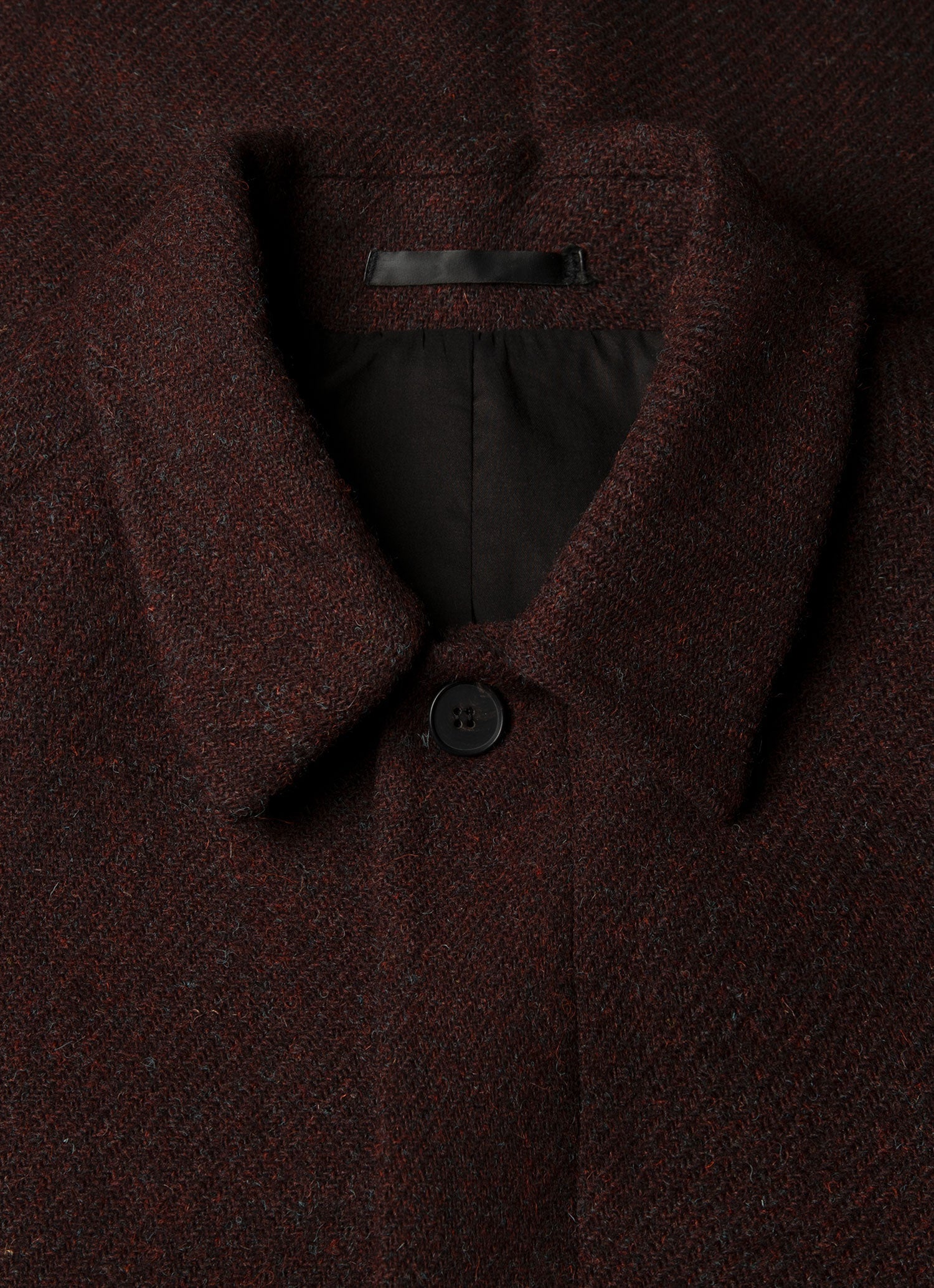 Men's Harris Tweed Car Coat in Truffle | Sunspel