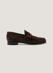 Men's Suede Loafer in Brown
