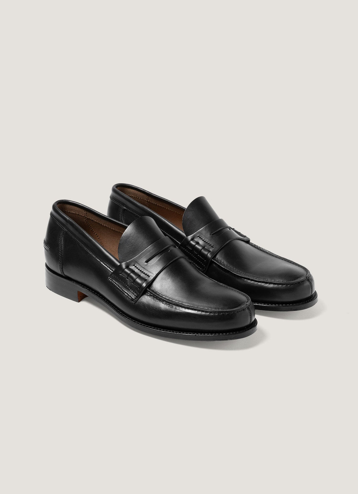 Men's Leather Loafer in Black
