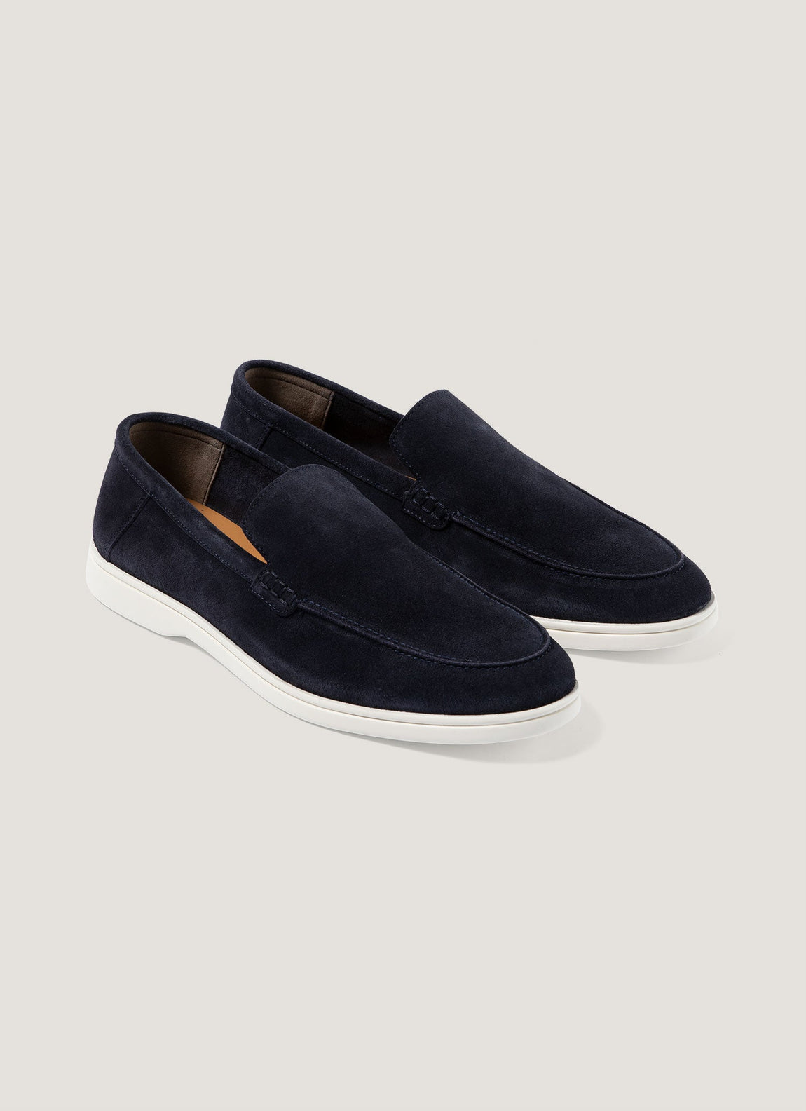 Men's Suede Loafer in Navy