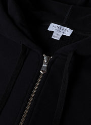 Men's Loopback Zip Hoodie in Black