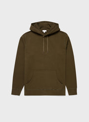 Men's Loopback Hoodie in Dark Moss