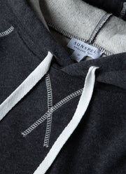 Men's Fleeceback Hoodie in Charcoal Melange
