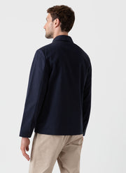 Men's Cotton Harrington Jacket in Navy