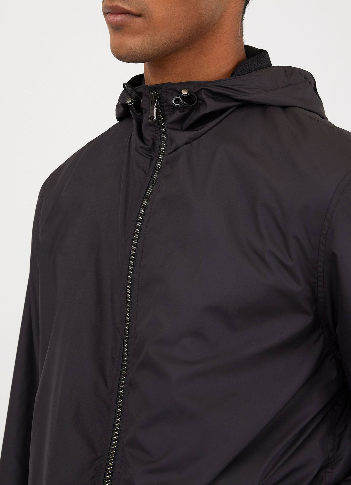 Men's Active Hooded Jacket in Black