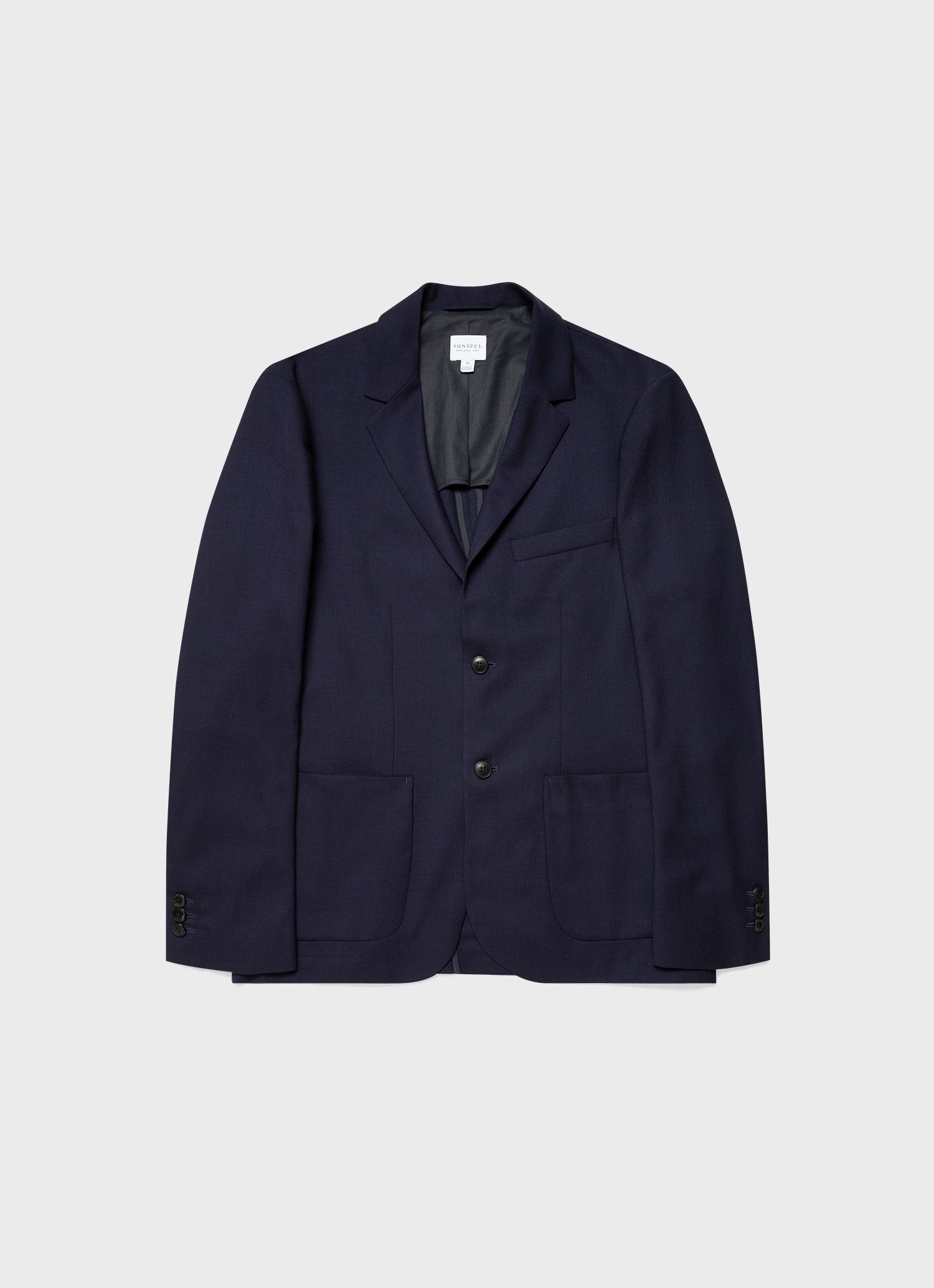 Men's Wool Blazer in Navy