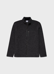 Men's Wool Fleece Jacket in Charcoal Melange