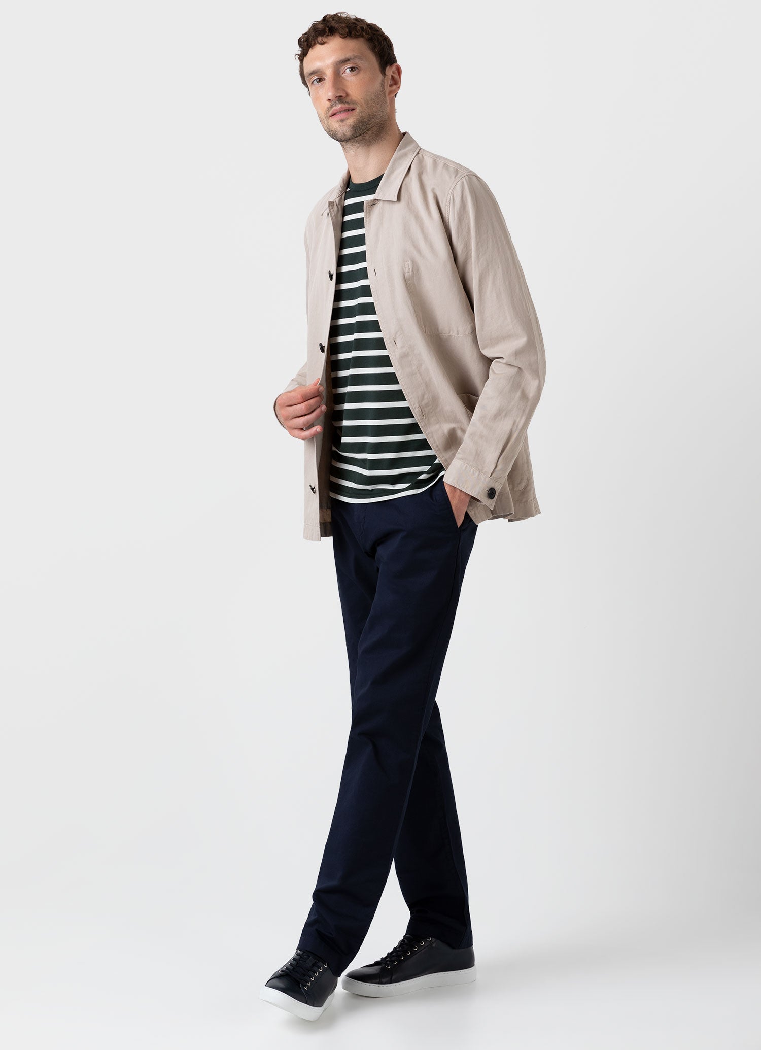 Cotton Linen Twin Pocket Jacket