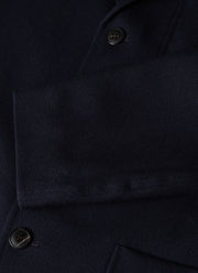 Men's Wool Twill Two-Piece Suit in Dark Navy