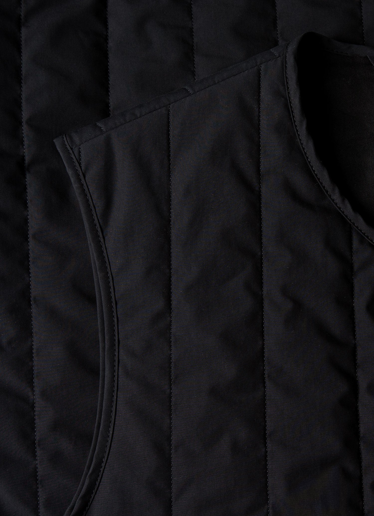 Men's Quilted Liner Gilet in Black | Sunspel