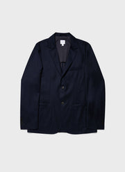 Men's Wool Flannel Two-Piece Suit in Navy