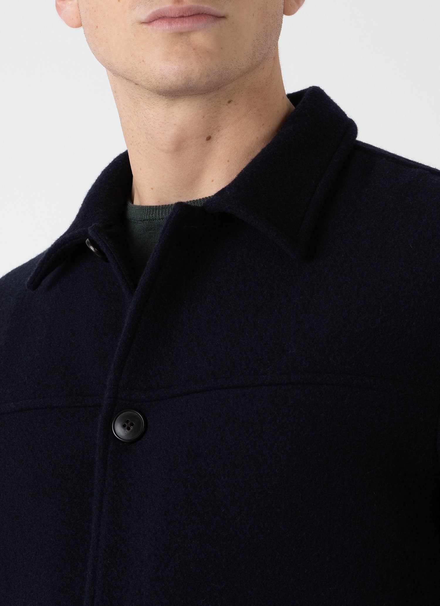 Men's Double Faced Chore Jacket in Navy