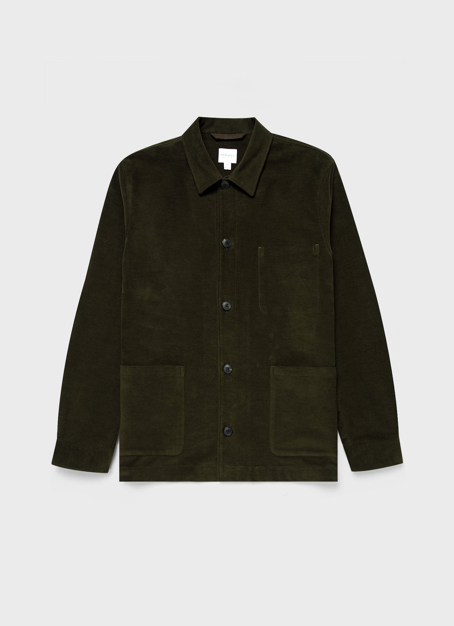 Men's Moleskin Twin Pocket Jacket in Peat