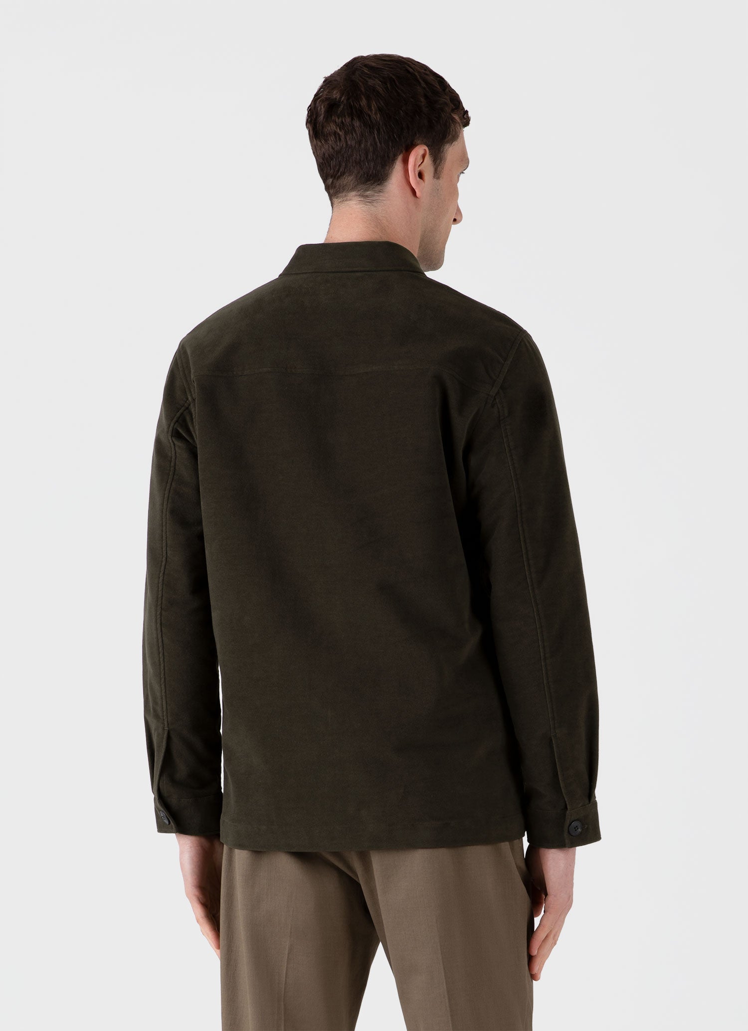 Men's Moleskin Twin Pocket Jacket in Peat