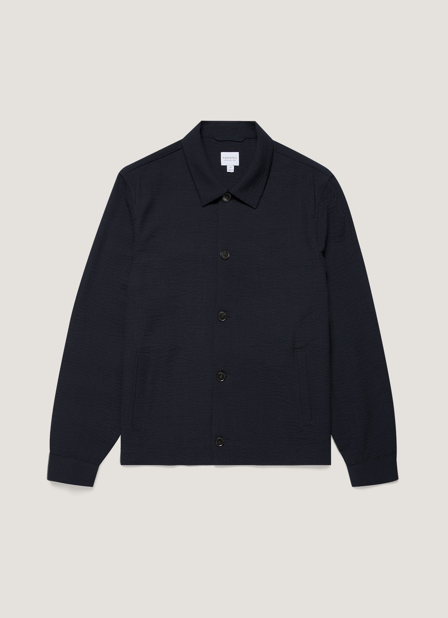 【定価4.6万/深水光太】NULLUS Seersucker Polo ブラック Button-Down Seersucker Polo | Nautica