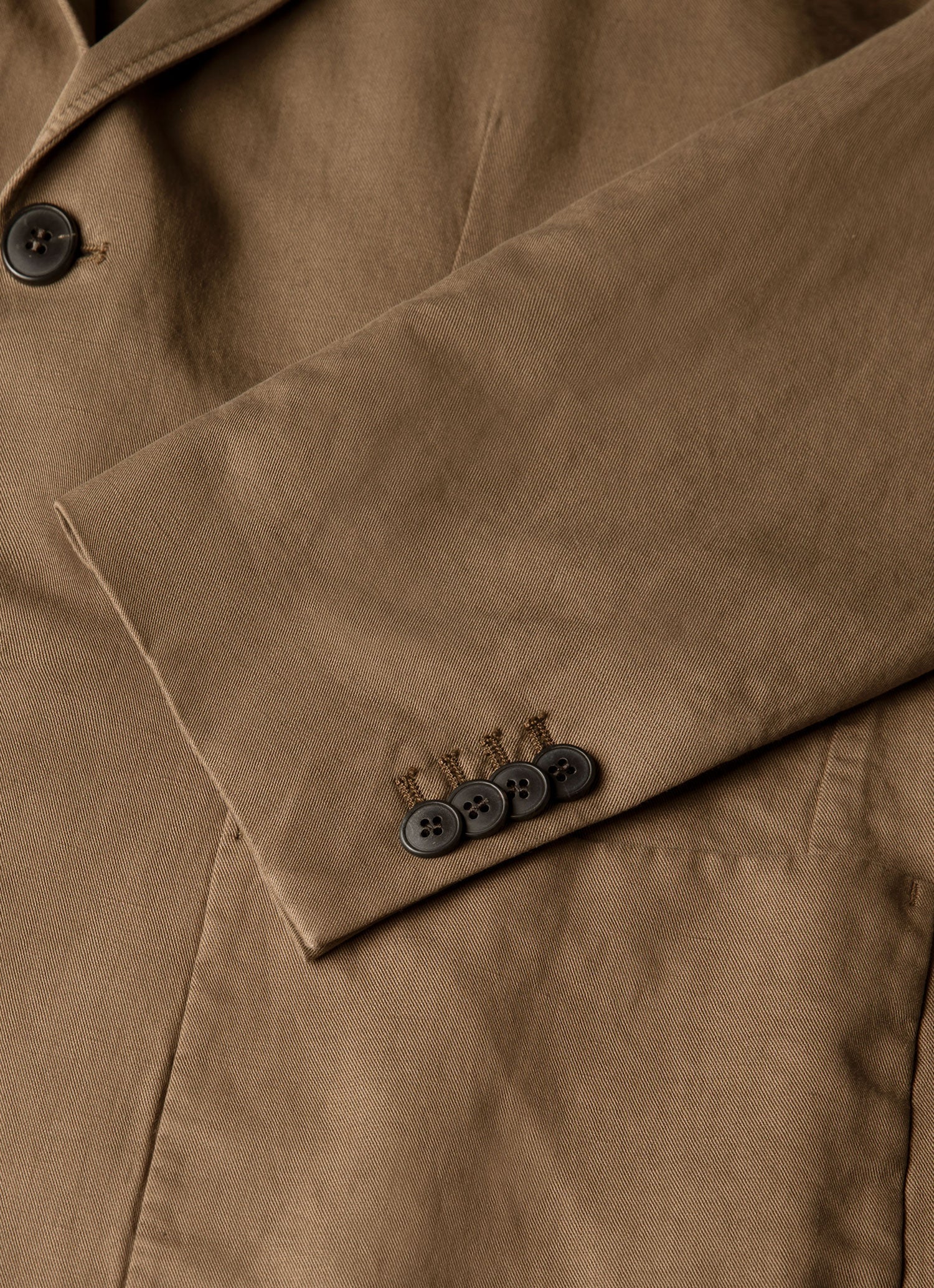 Men's Cotton Linen Blazer in Dark Cedar