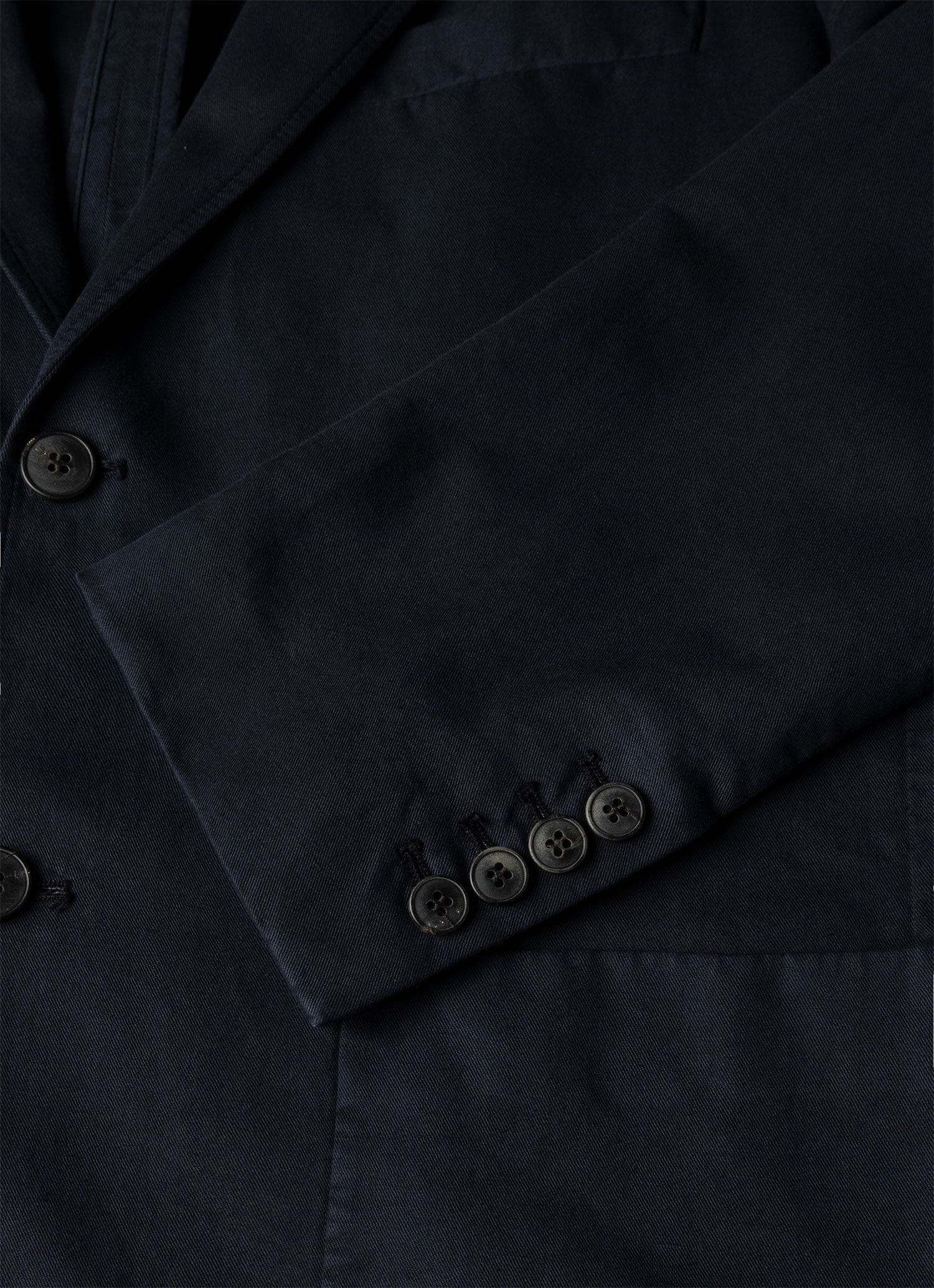 Men's Cotton Linen Two-Piece Suit in Navy