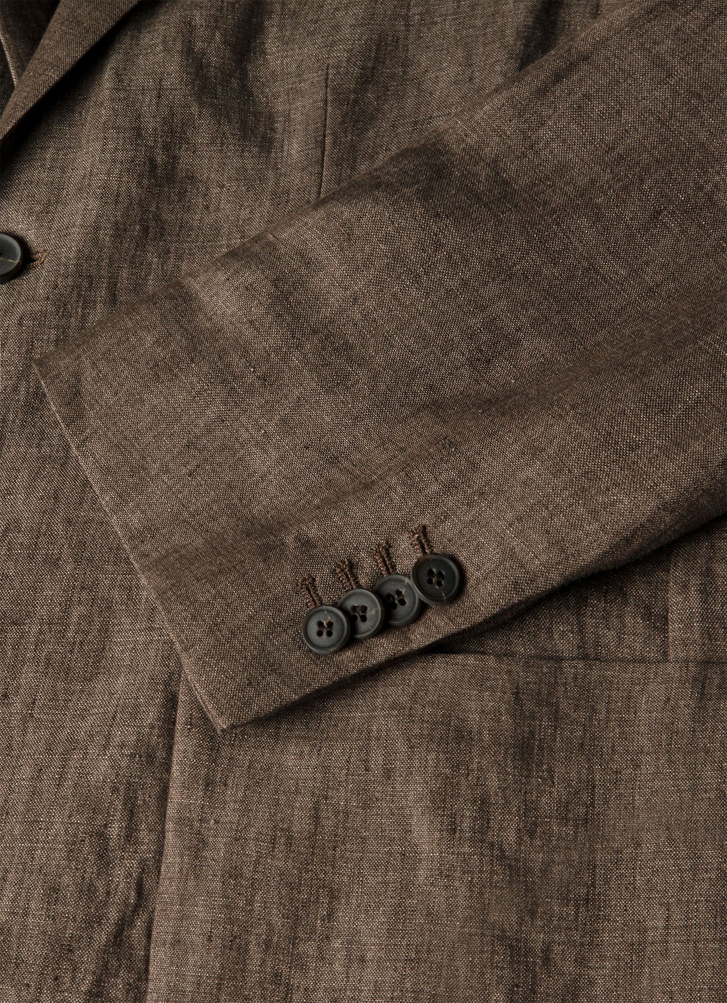 Men's Linen Blazer in Dark Walnut | Sunspel