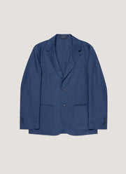 Men's Linen Blazer in Light Navy