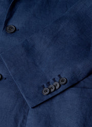 Men's Linen Blazer in Light Navy