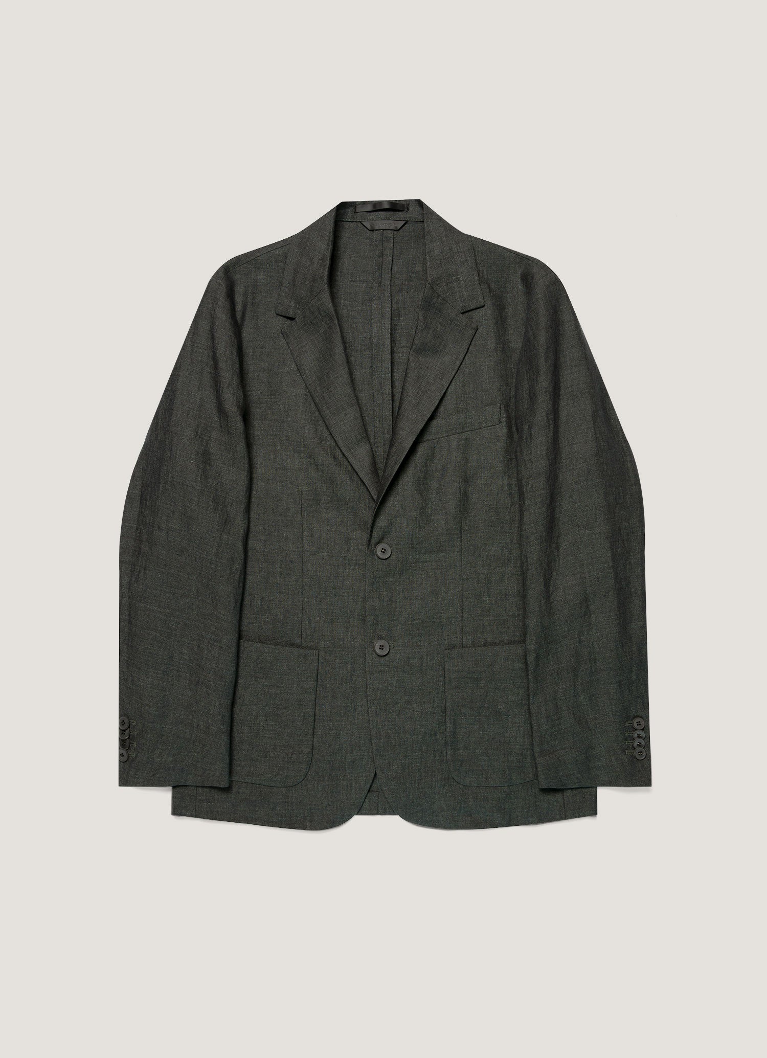 Men's Linen Blazer in Forest