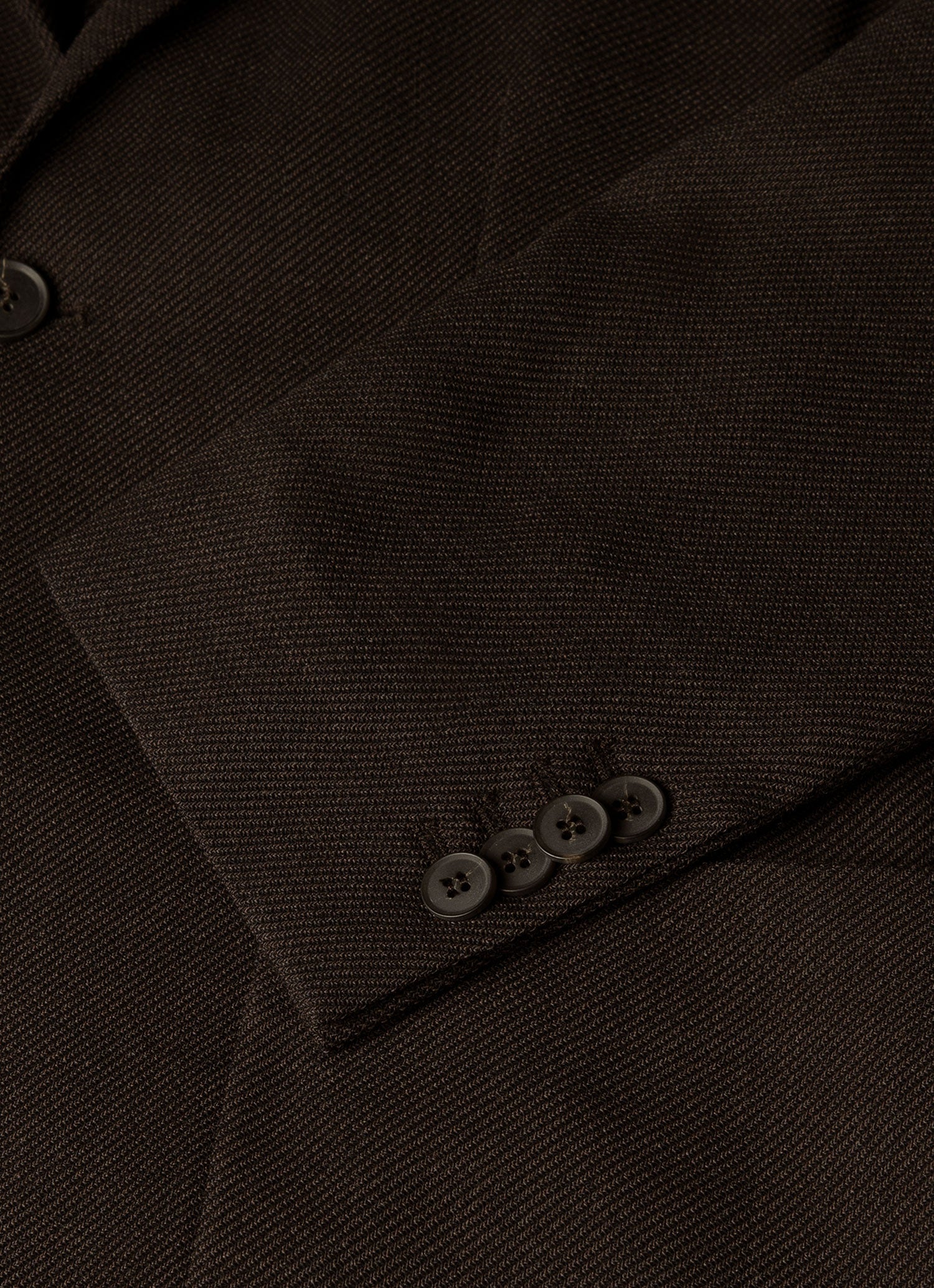 Men's Textured Wool Two-Piece Suit in Truffle